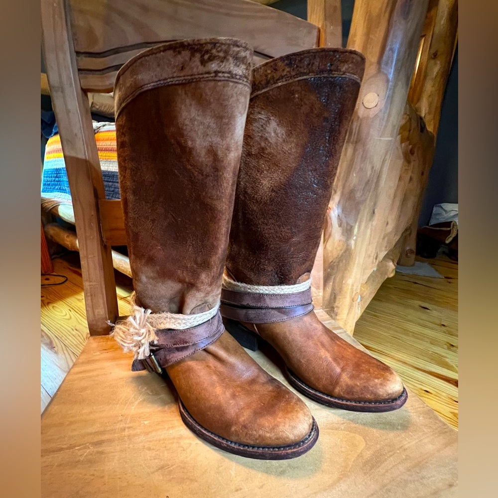 Indie Spirit by Corral Hazel Suede Riding Boot Size 7.5 Used